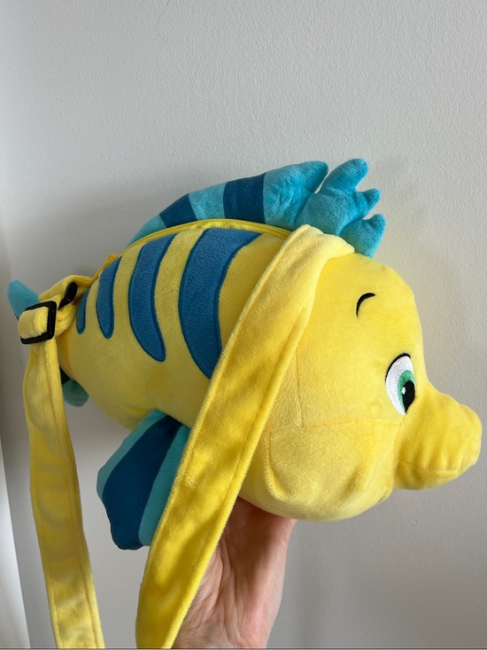 Disney Handbags - Disney Yellow & Blue Flounder Crossbody Bag